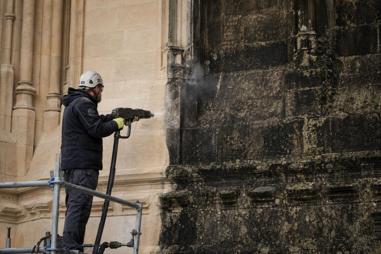 Historic Facade — Soot Removal